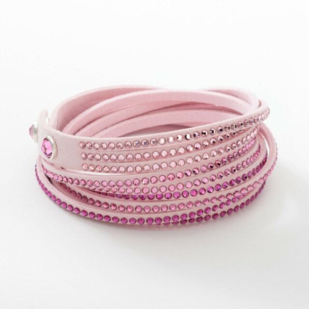 Touchstone Crystal Pink Wrap Start bracelet